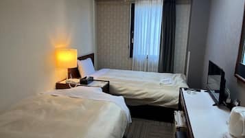 Desk, free WiFi, bed sheets