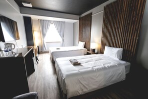 디럭스 트윈룸 | 고급 침구, 객실 내 금고, �침대 시트