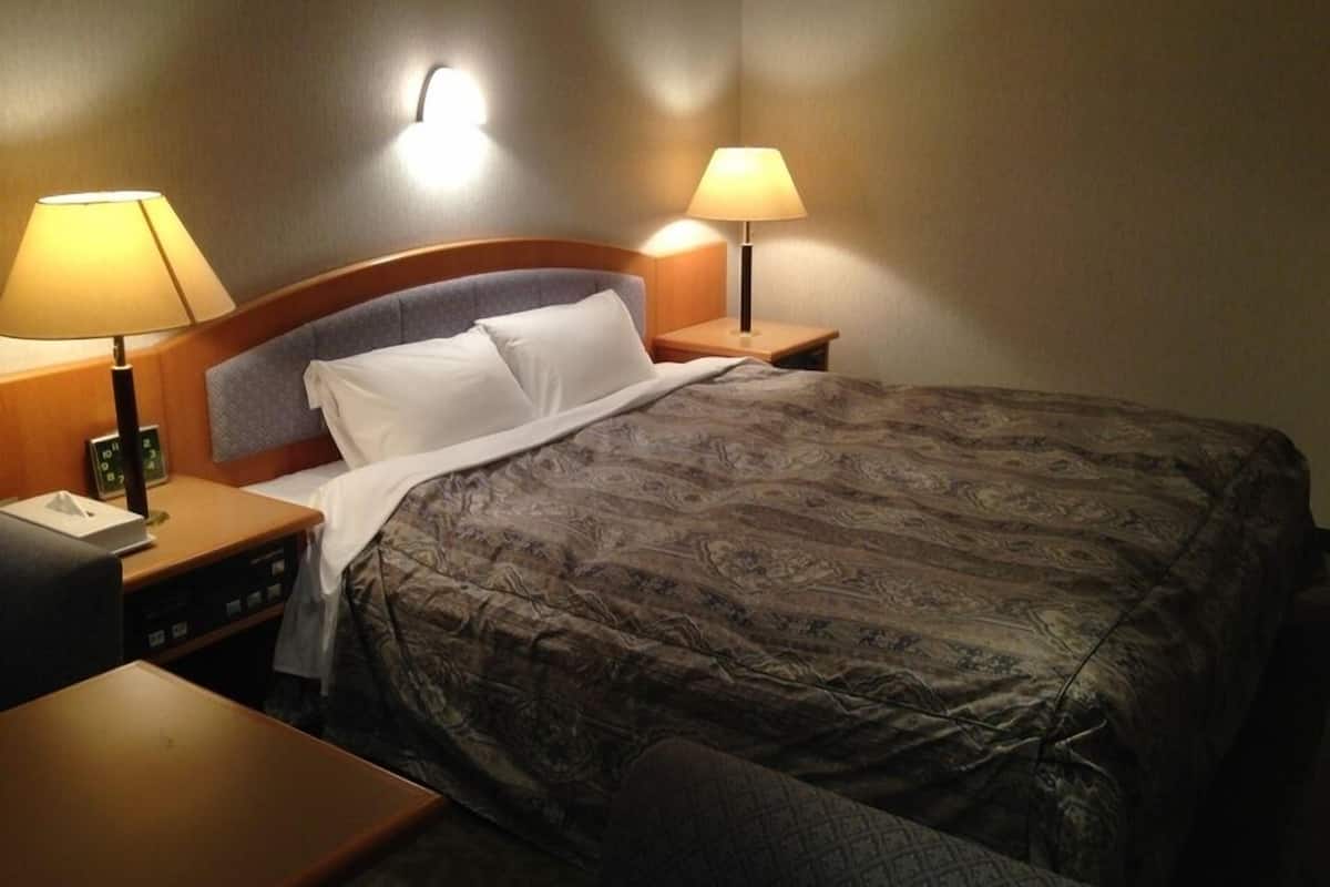 Blackout curtains, free wired Internet, bed sheets