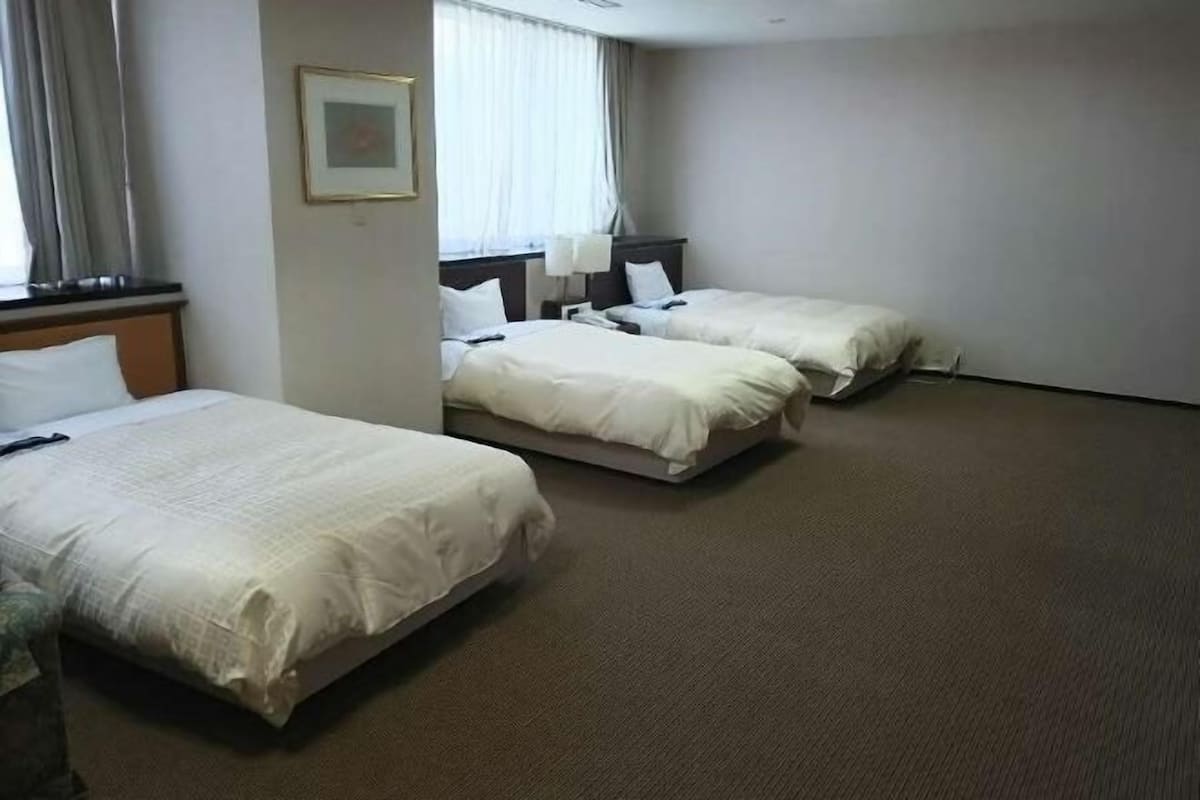 Down duvets, desk, blackout curtains, free WiFi