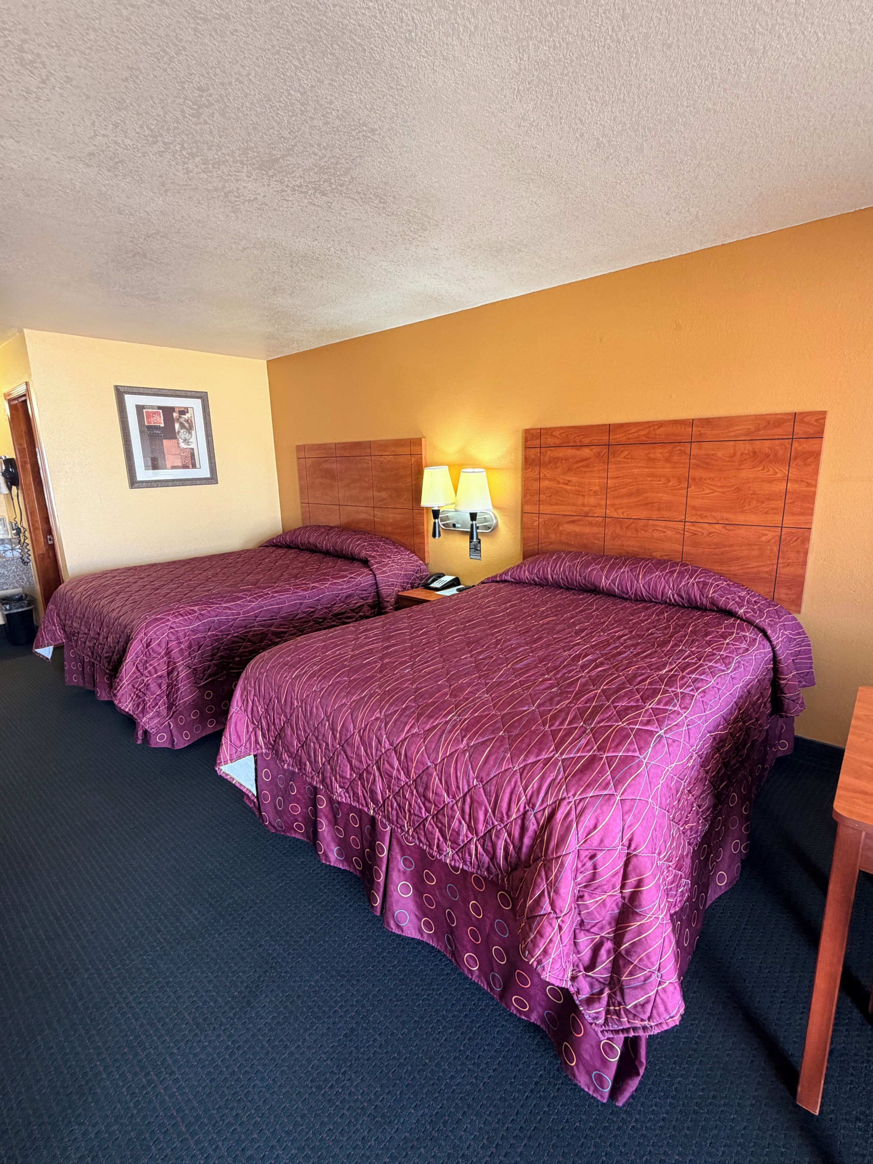 Desk, iron/ironing board, WiFi (free), bed sheets