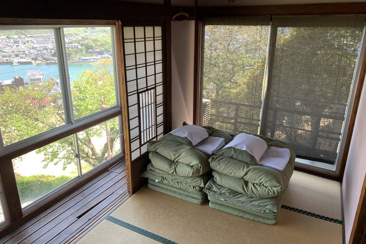 ห้องพัก, ปลอดบุหรี่ (Private, 4 Tatami mats, 2nd Floor) | Wi-Fi ฟรี, ผ้าปูที่นอน
