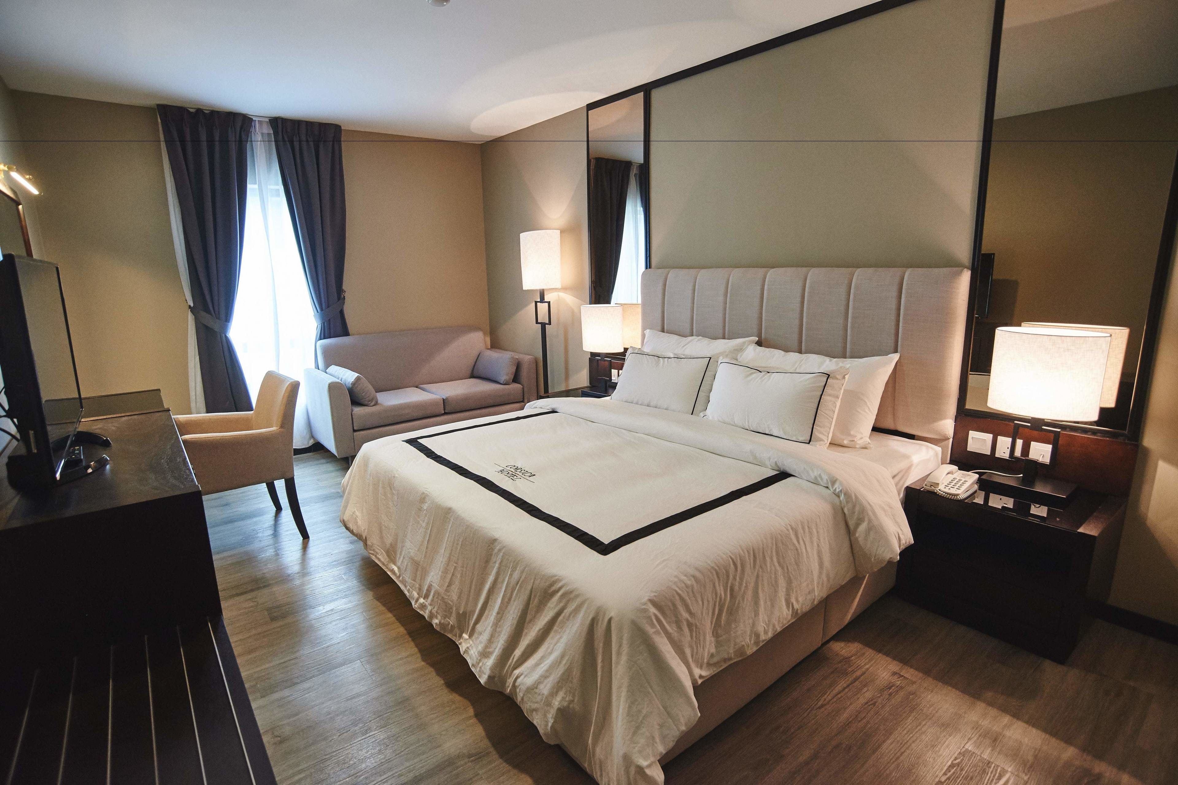 in-room safe, desk, blackout curtains, soundproofing