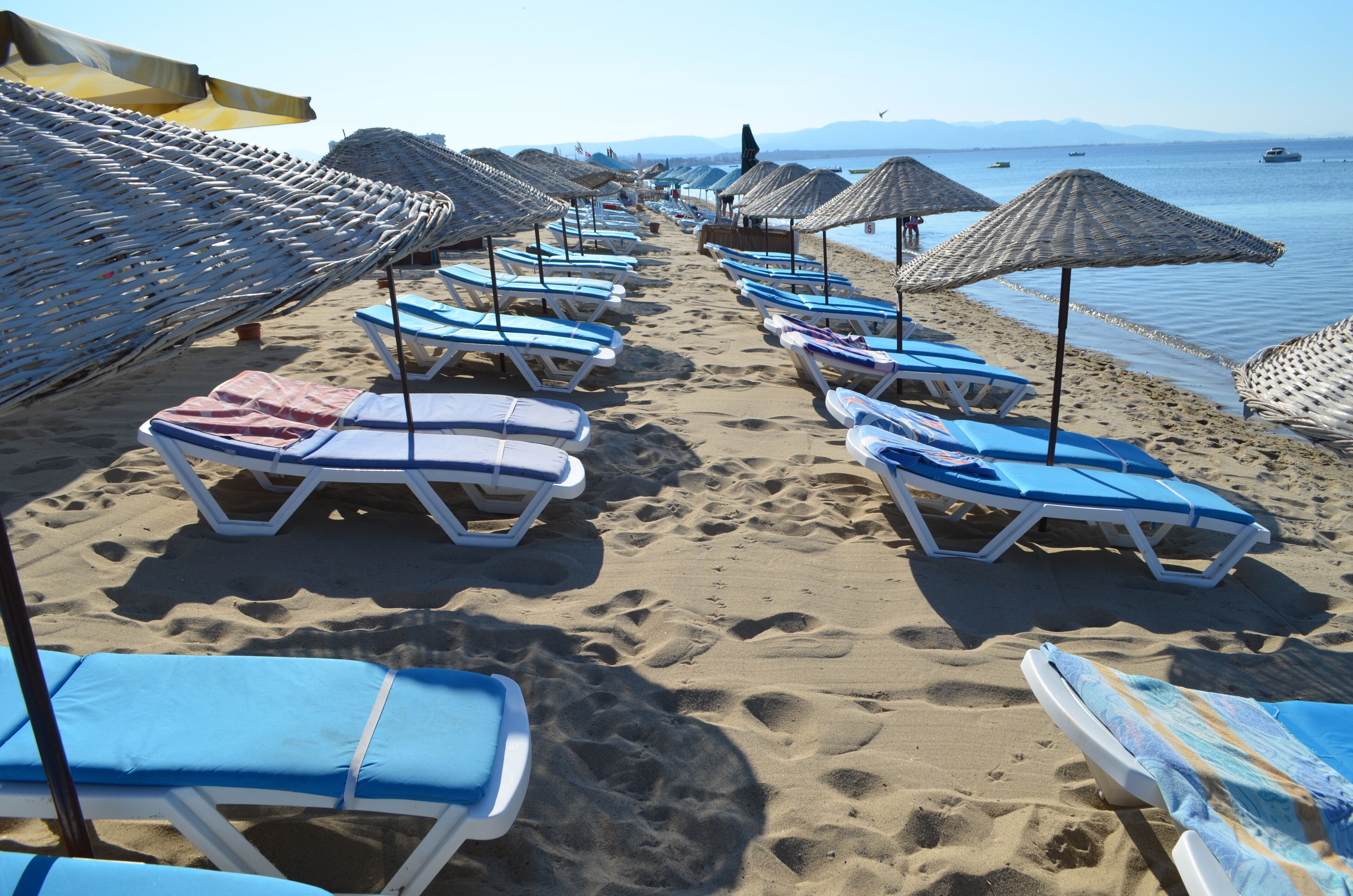 Private beach nearby, sun loungers, beach umbrellas