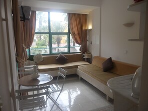 Apartment, 1 Bedroom | Living area | TV, fireplace - Club Atrium Marmaris (Marmaris)