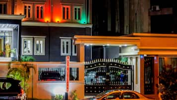Front of property – evening/night