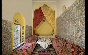 Breakfast, lunch, dinner served; Moroccan cuisine
