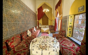 Breakfast, lunch, dinner served; Moroccan cuisine