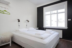 Double or Twin Room, Private Bathroom | Premium bedding, blackout drapes, free WiFi, bed sheets - Apotek Guesthouse (Akureyri)