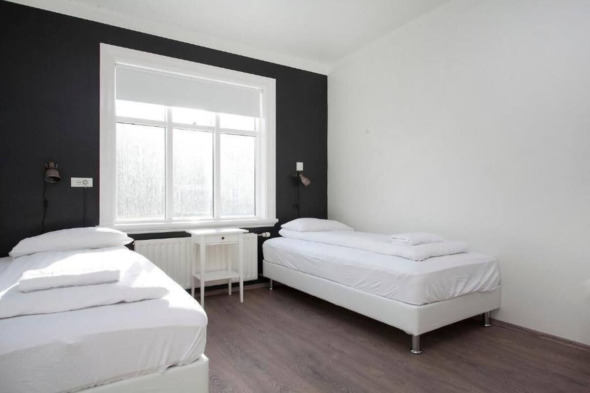 Double or Twin Room, Shared Bathroom | Premium bedding, blackout drapes, WiFi (free), bed sheets