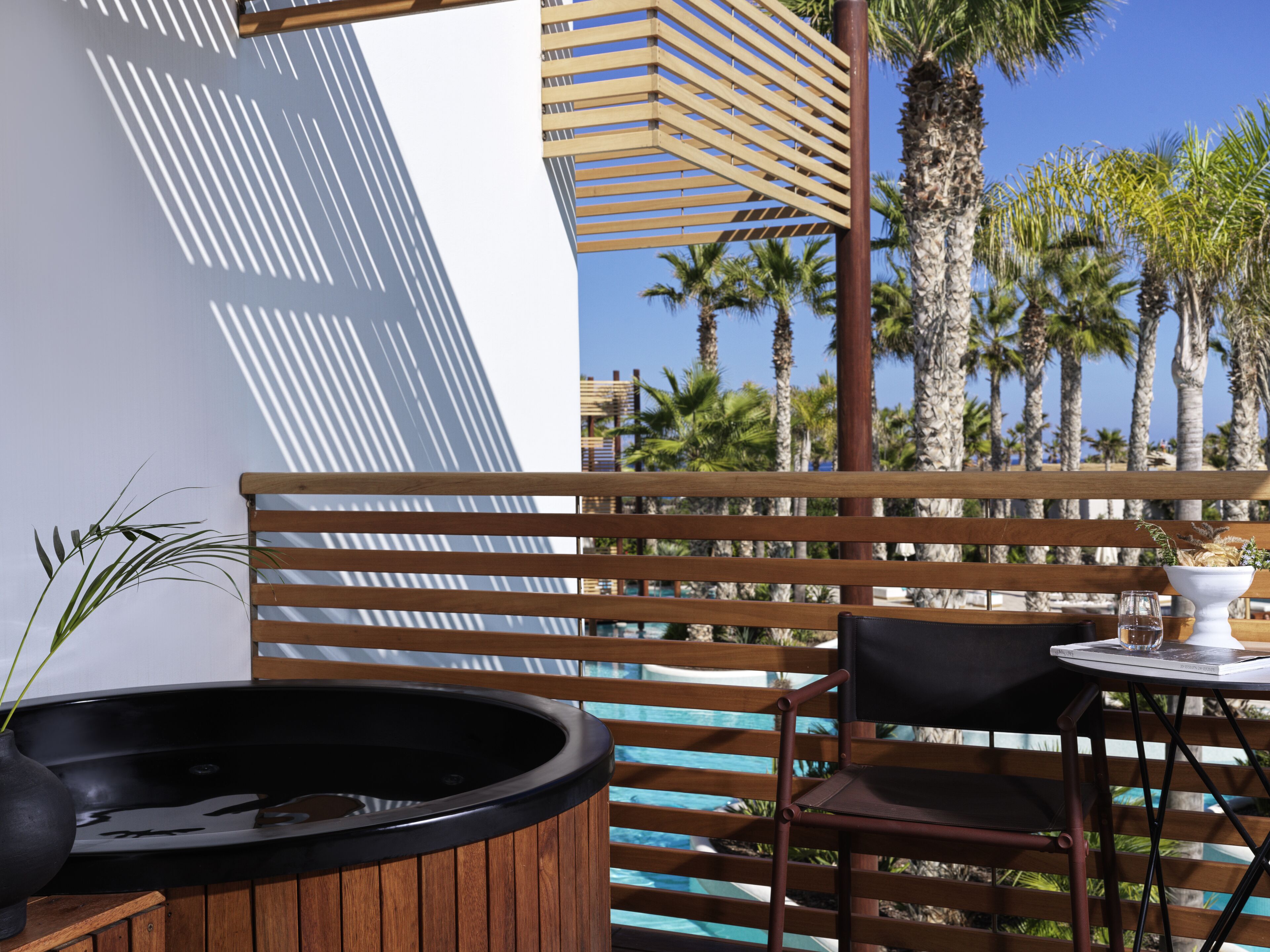 Premium Double Room, Jetted Tub, Pool View | Balcony view
