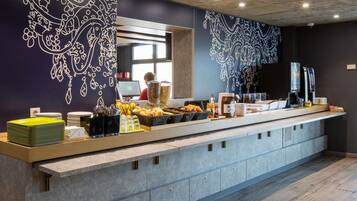 Daily buffet breakfast for a fee