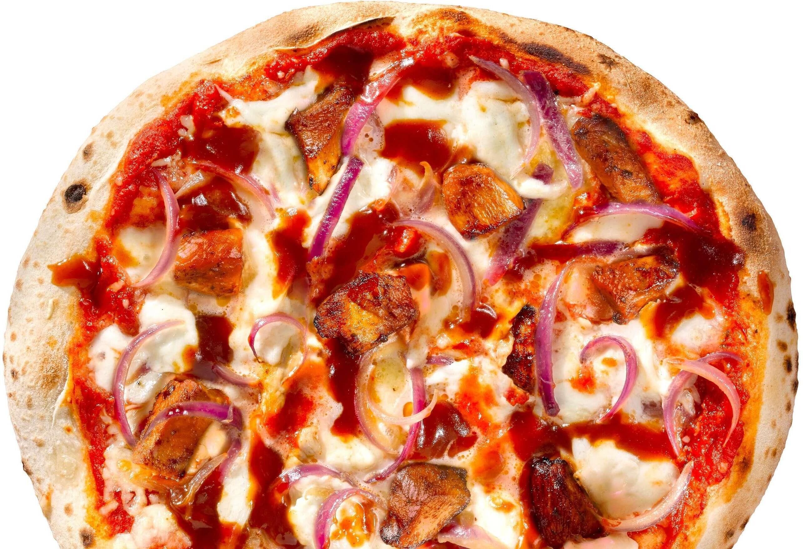Une pizza garnie.