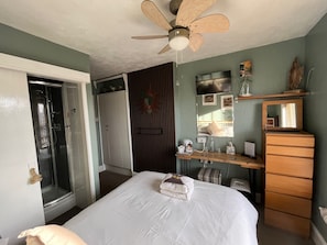 Individually decorated, individually furnished, iron/ironing board