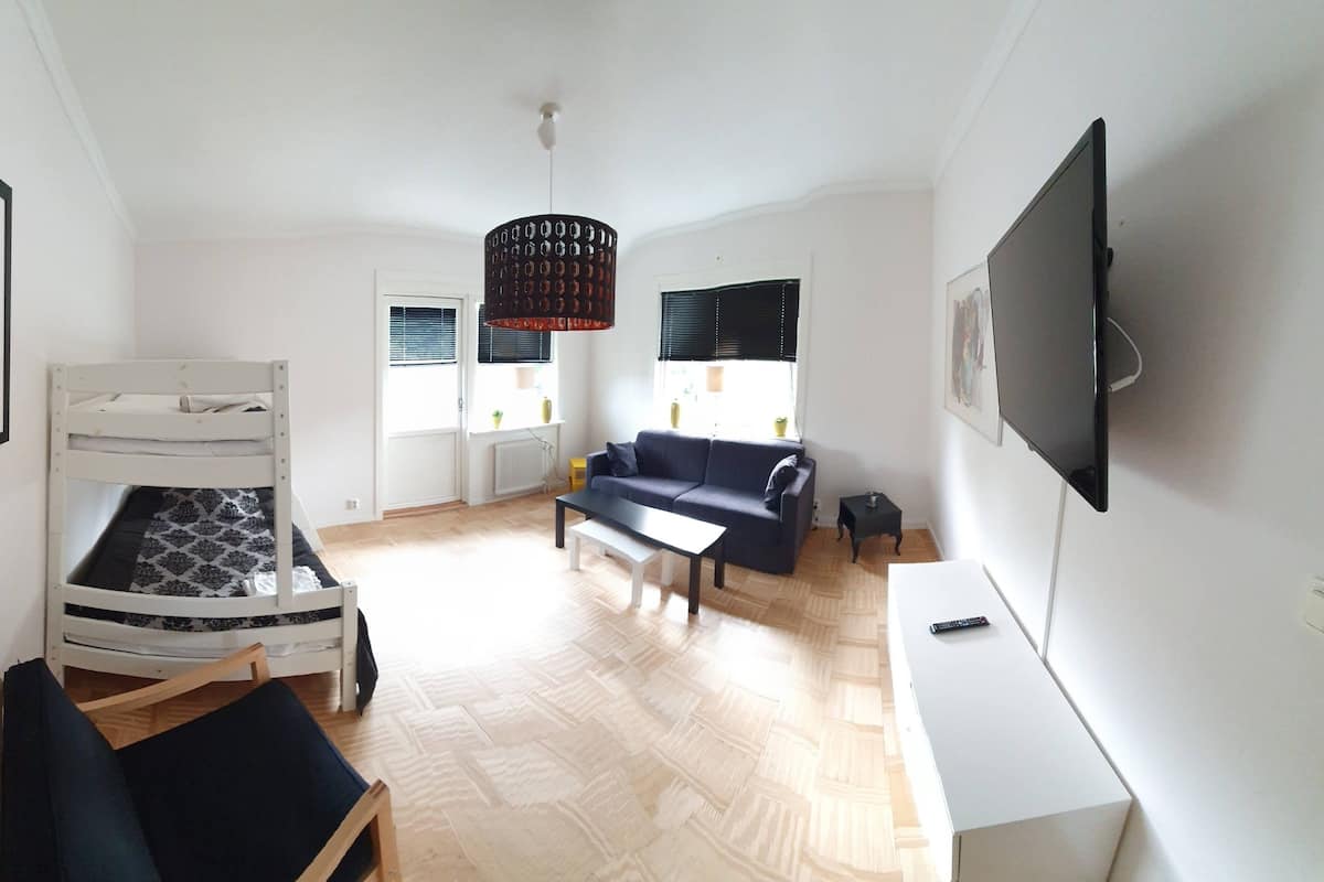 Standard-Apartment, Terrasse, zum Garten hin | Wohnbereich
