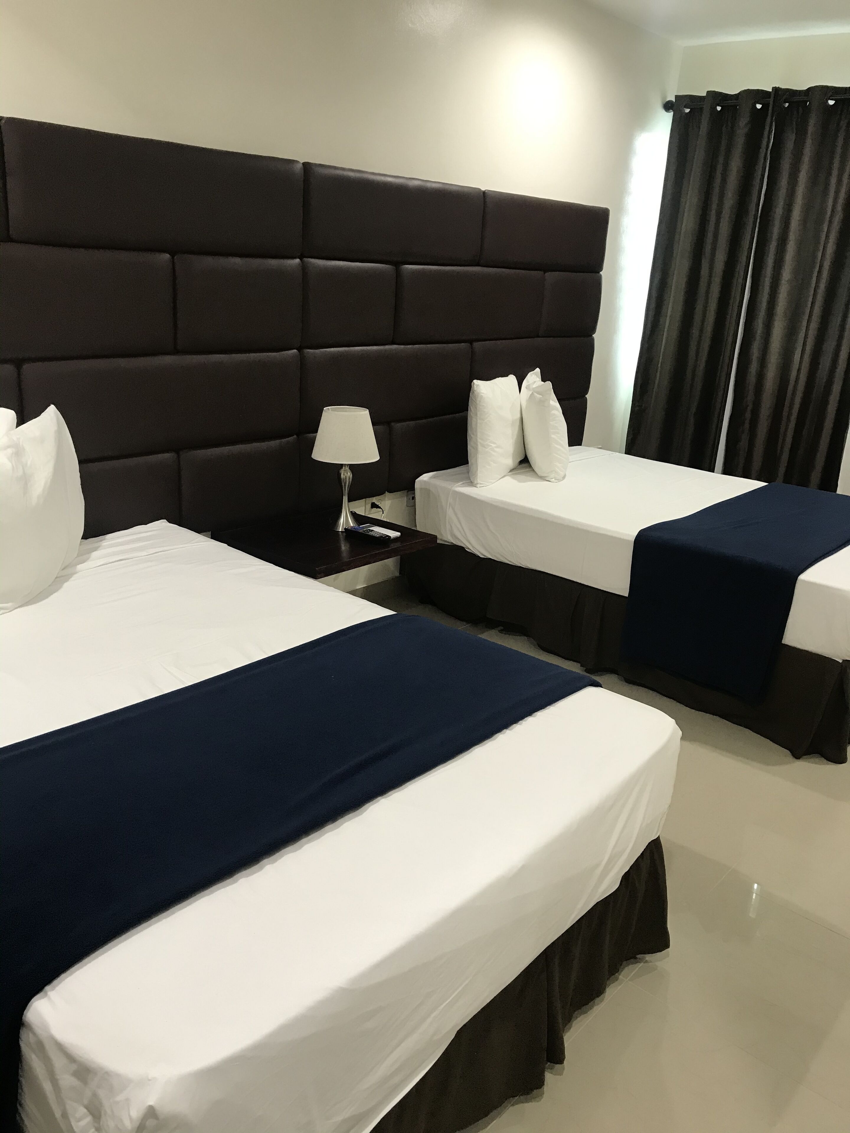 standard room, 2 double beds | premium bedding, desk, iron/ironing board, free wifi