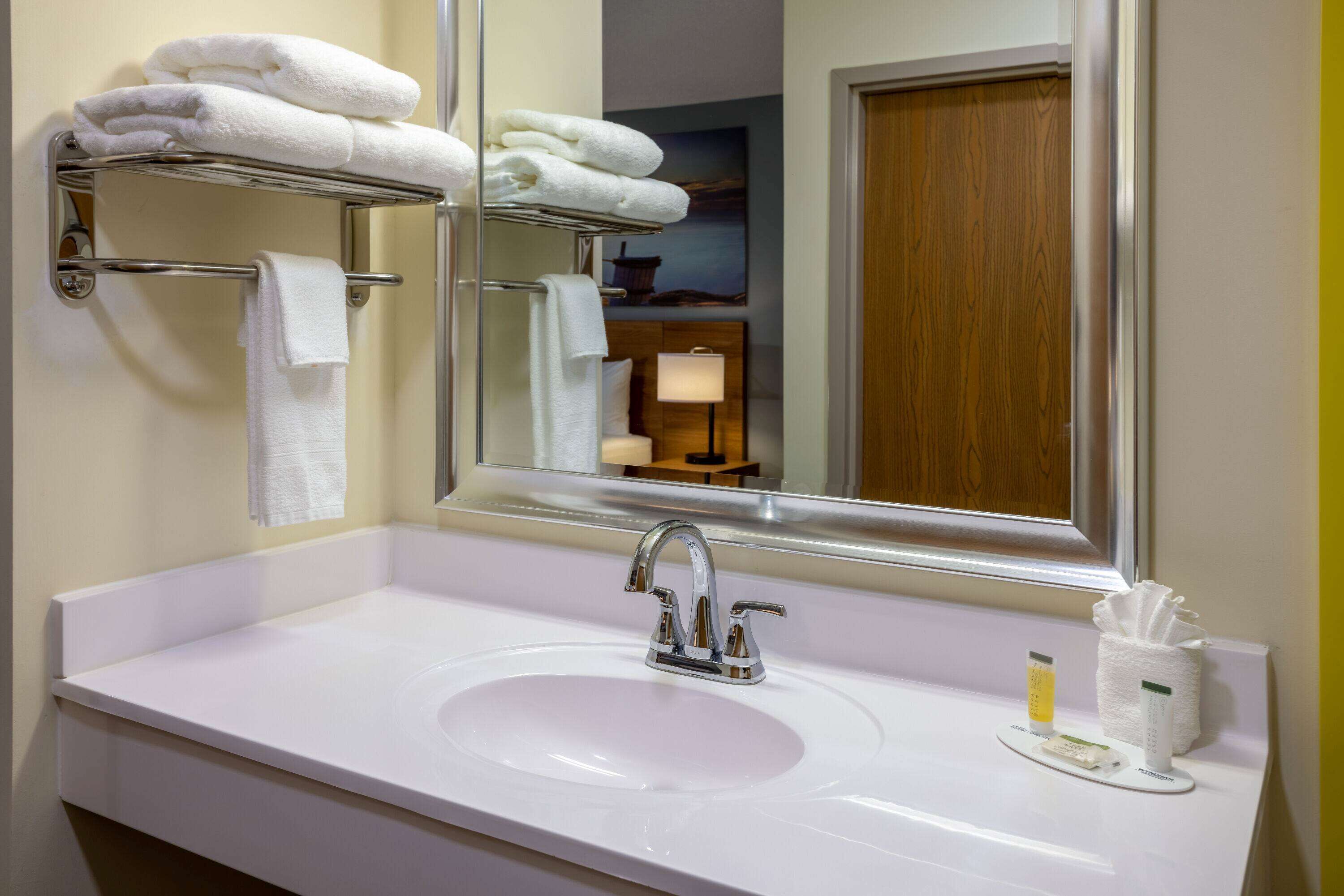 Free toiletries, hair dryer, towels