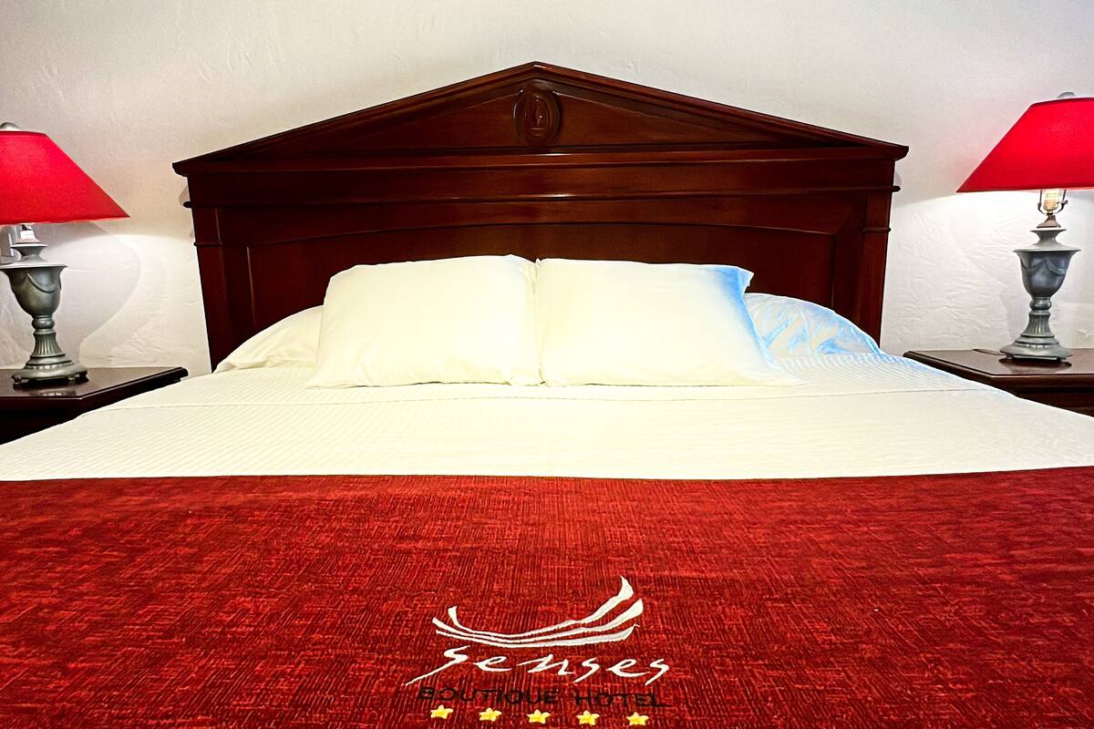 Habitación doble, 1 cama de matrimonio | Minibar, caja fuerte, escritorio y cortinas opacas