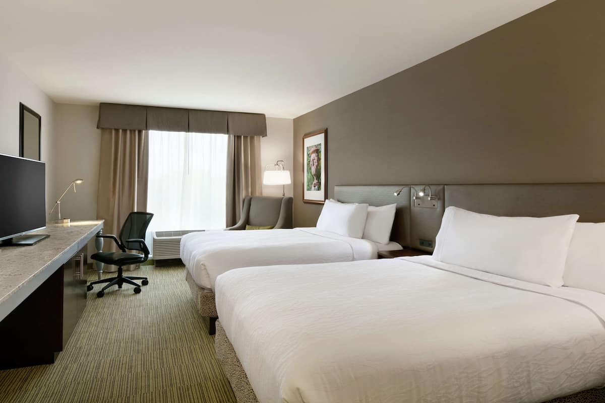 Premium bedding, desk, blackout curtains, iron/ironing board