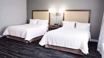 Studio, 2 Queen Beds, Accessible (Hearing) | Desk, iron/ironing board, free WiFi, bed sheets