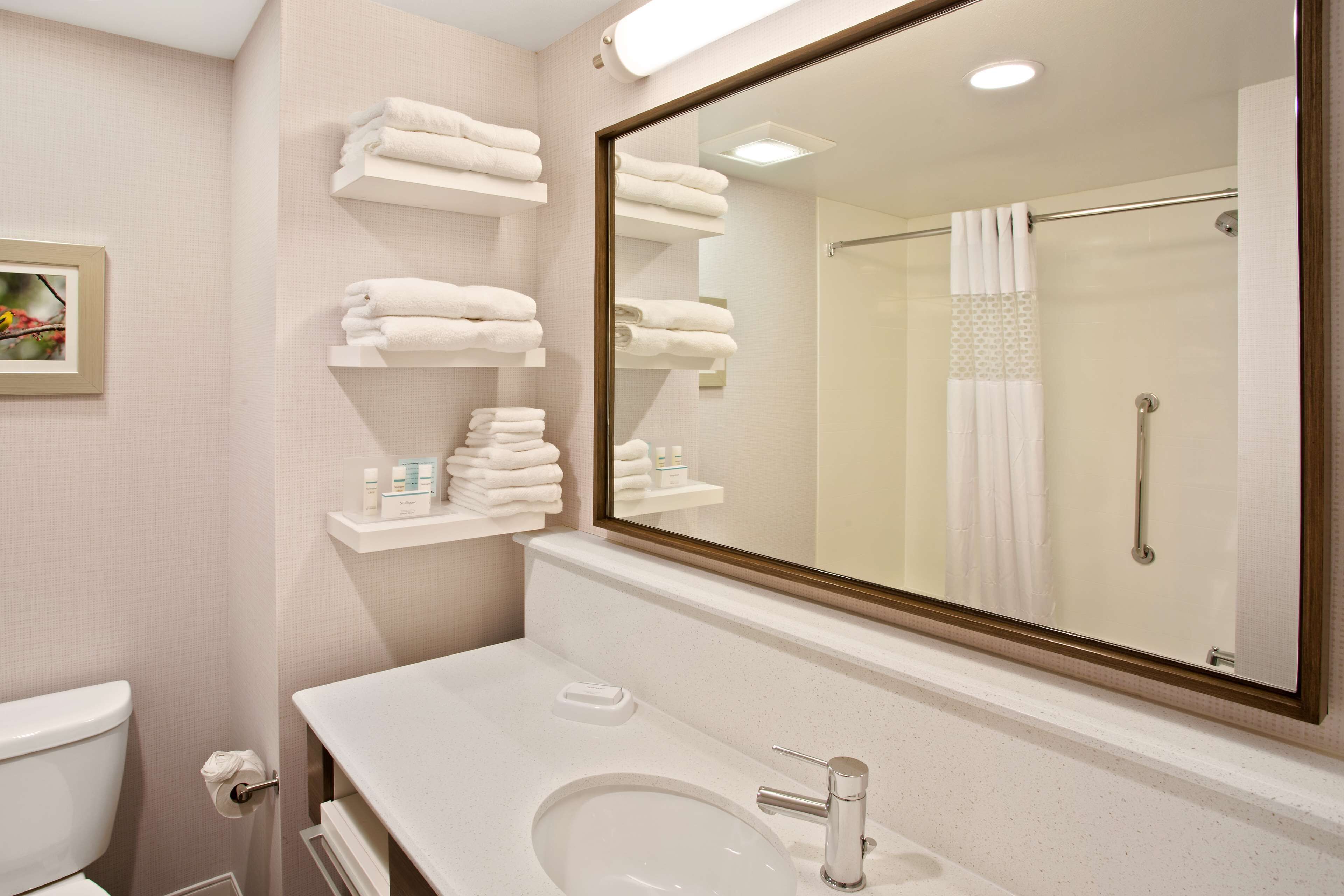 free toiletries, hair dryer, towels, soap