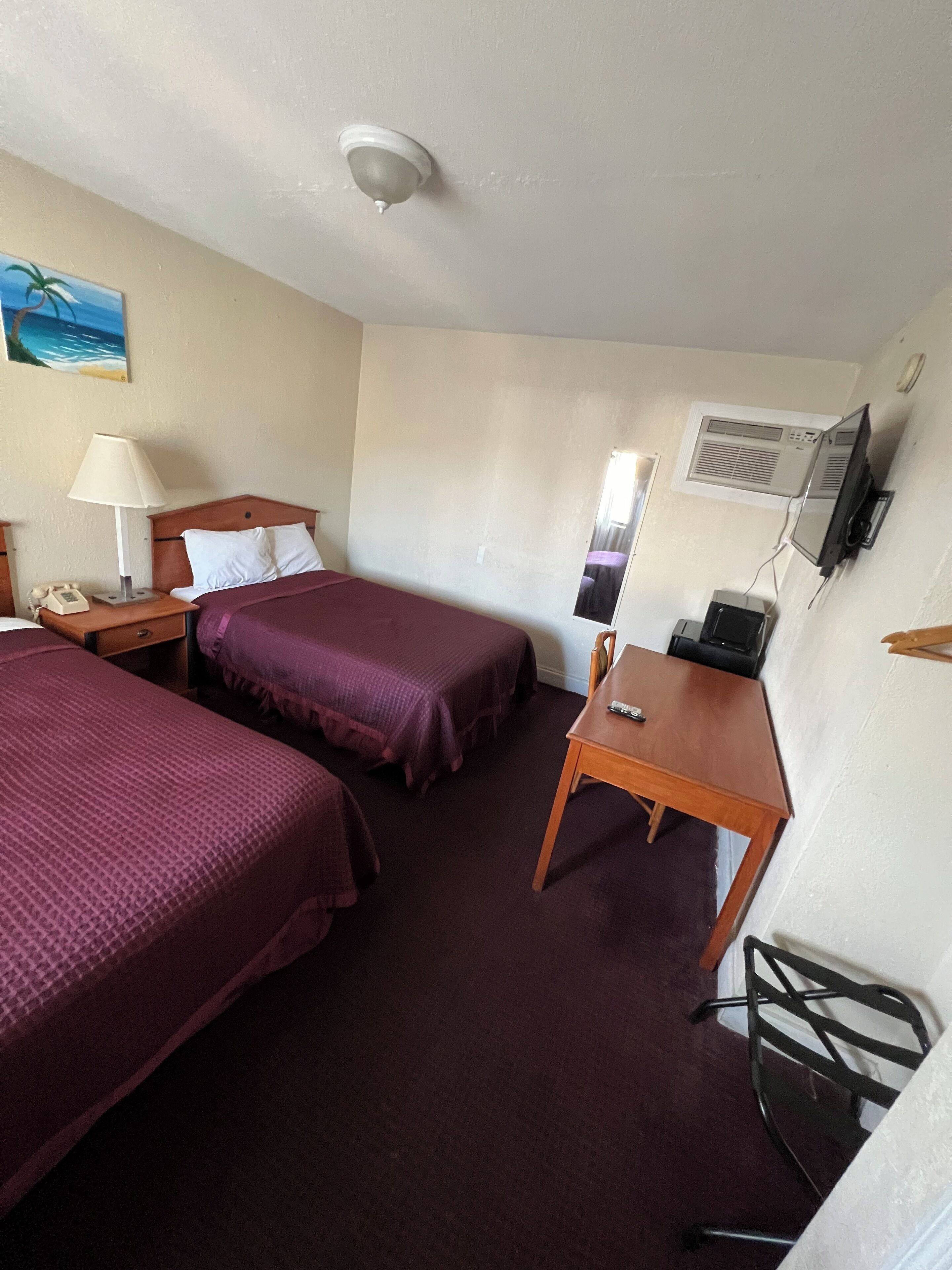 Standard Room, 2 Double Beds | Desk, free WiFi, bed sheets