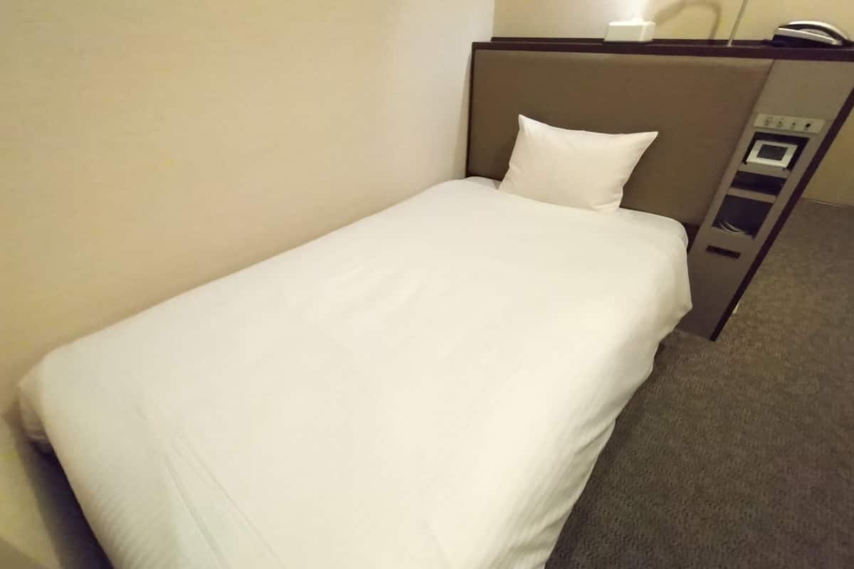 Down comforters, desk, WiFi (free), bed sheets