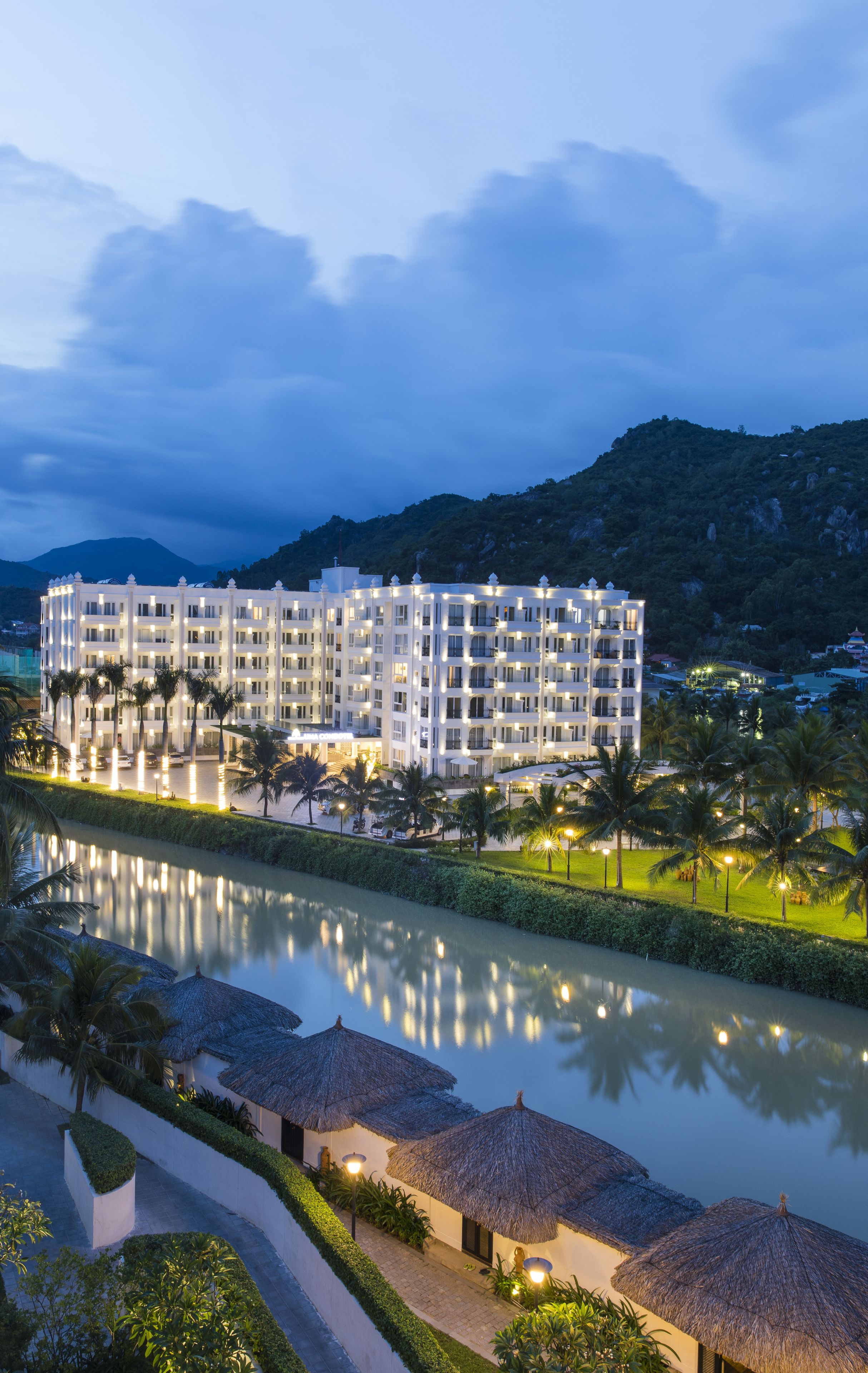 front of property – evening/night