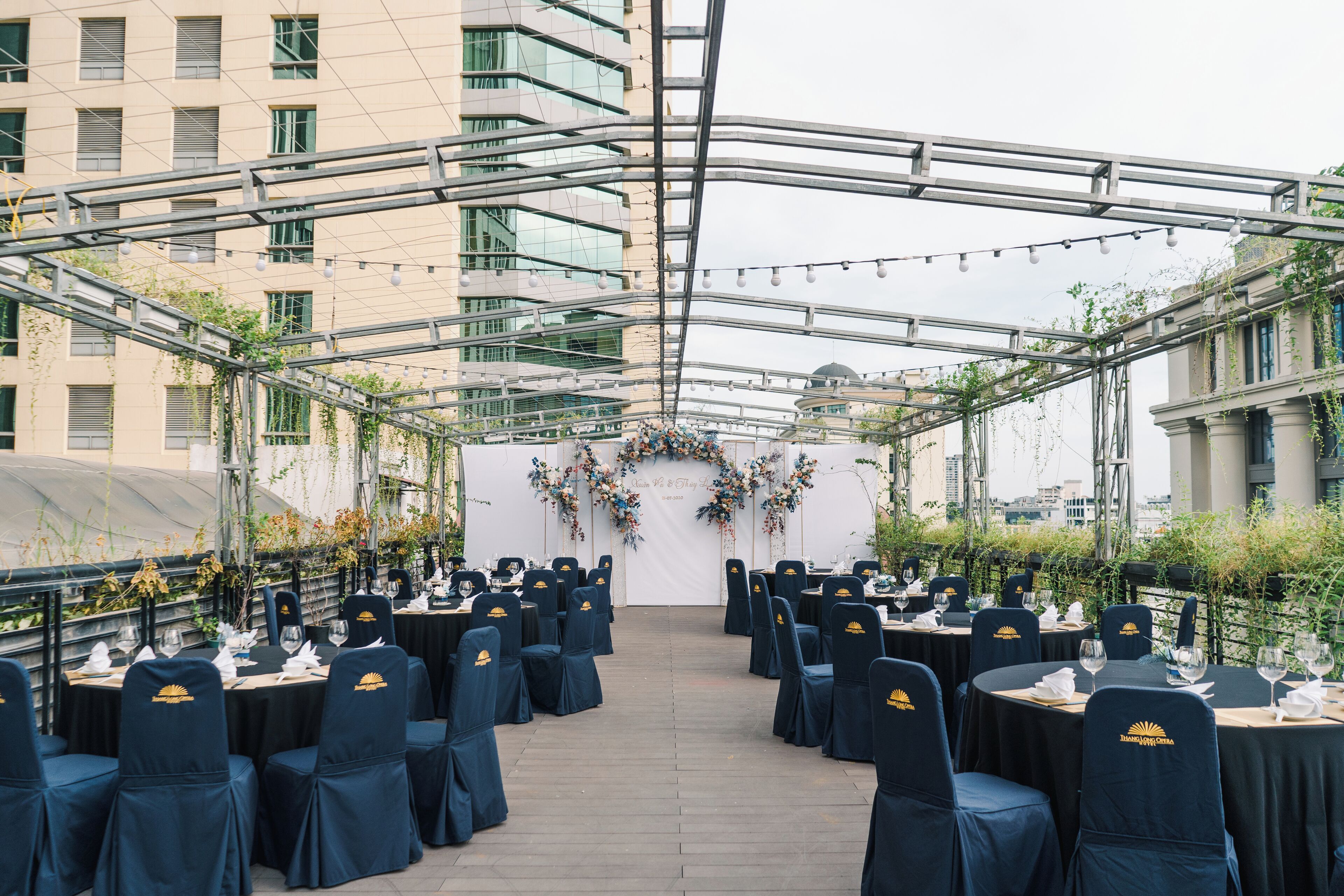 outdoor wedding area