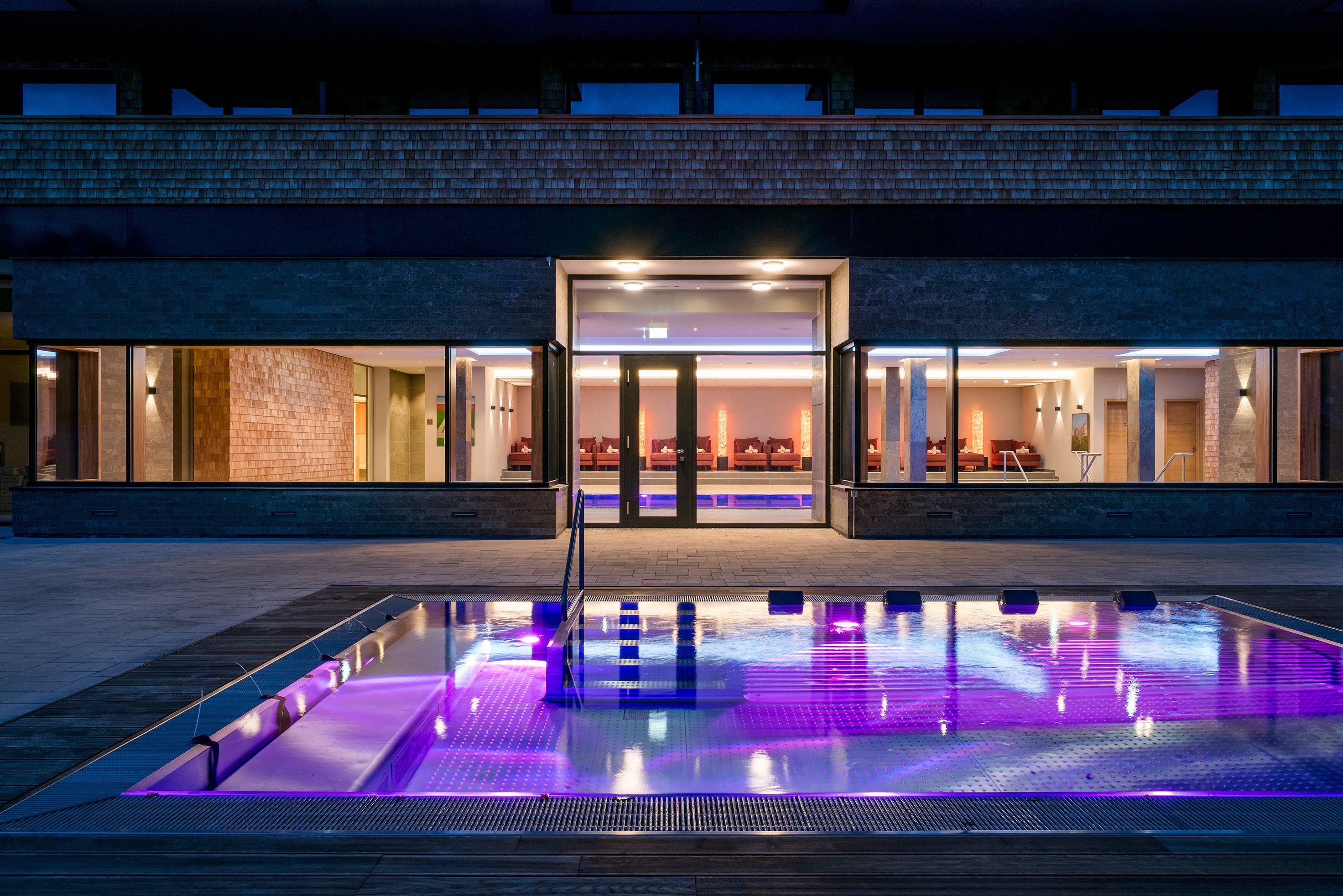 indoor pool, outdoor pool, open 7:00 am to 8:00 pm, free pool cabanas