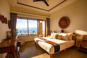 Sea view room | Escritorio, wifi gratis y ropa de cama 