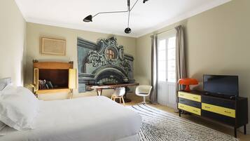 Superior-værelse med dobbeltseng eller 2 enkeltsenge - parkudsigt | Individuelt design, individuel indretning, skrivebord, lydisolering