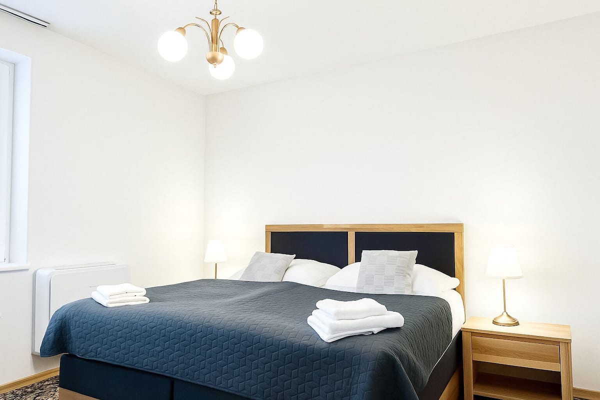 Luxury Apartment, 1 Bedroom, Patio | 1 bedroom, premium bedding, minibar, in-room safe