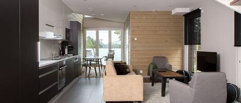 Comfort-Apartment, 1 Schlafzimmer, Sauna | 1 Schlafzimmer, individuell dekoriert, individuell eingerichtet