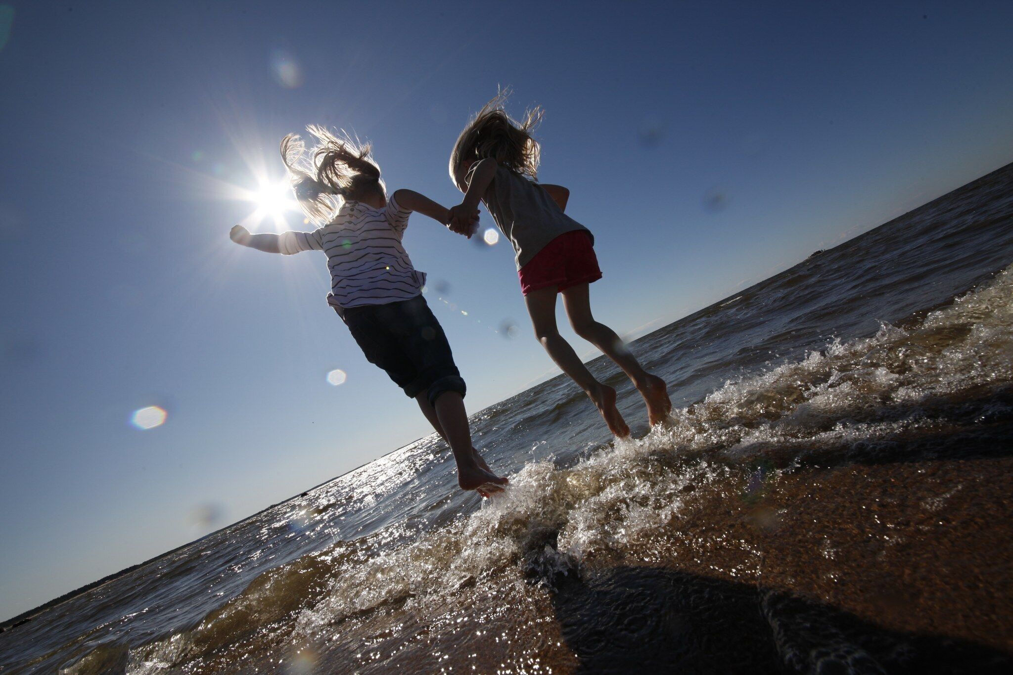 Vlak bij het strand, roeien