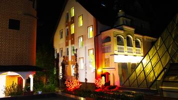 Front of property – evening/night