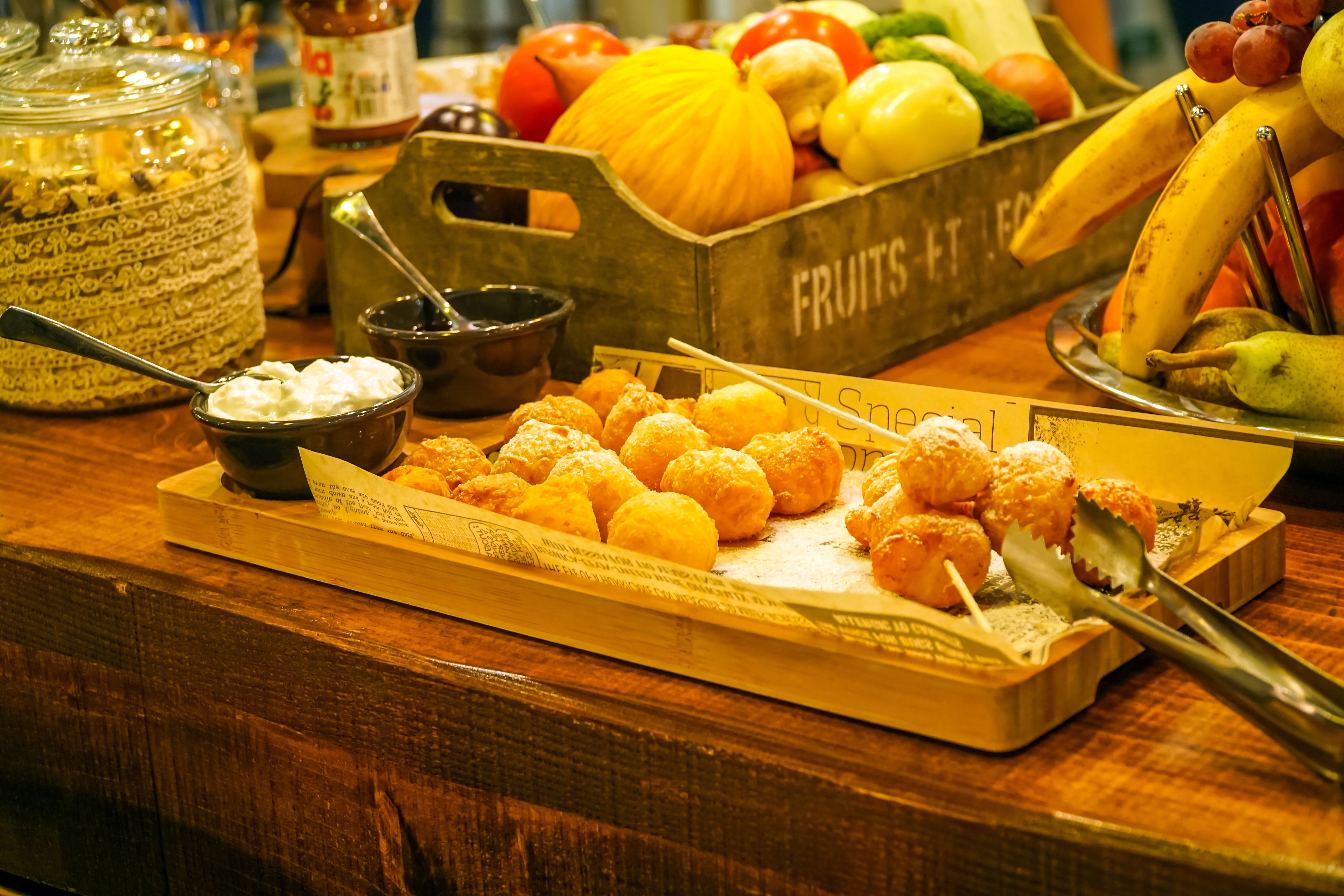 daily buffet breakfast (eur 15 per person)