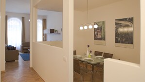 Deluxe Suite, 2 Bedrooms, City View | In-room dining - Residence Karlova (Prague)