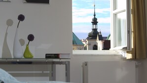 Executive Suite, 2 Bedrooms, City View | 1 bedroom, in-room safe, desk, iron/ironing board - Residence Karlova (Prague)