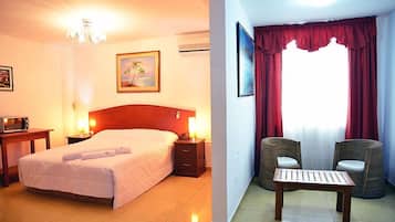 Habitació doble prèmium | 1 dormitori, caixa forta a l'habitació, escriptori i roba de llit