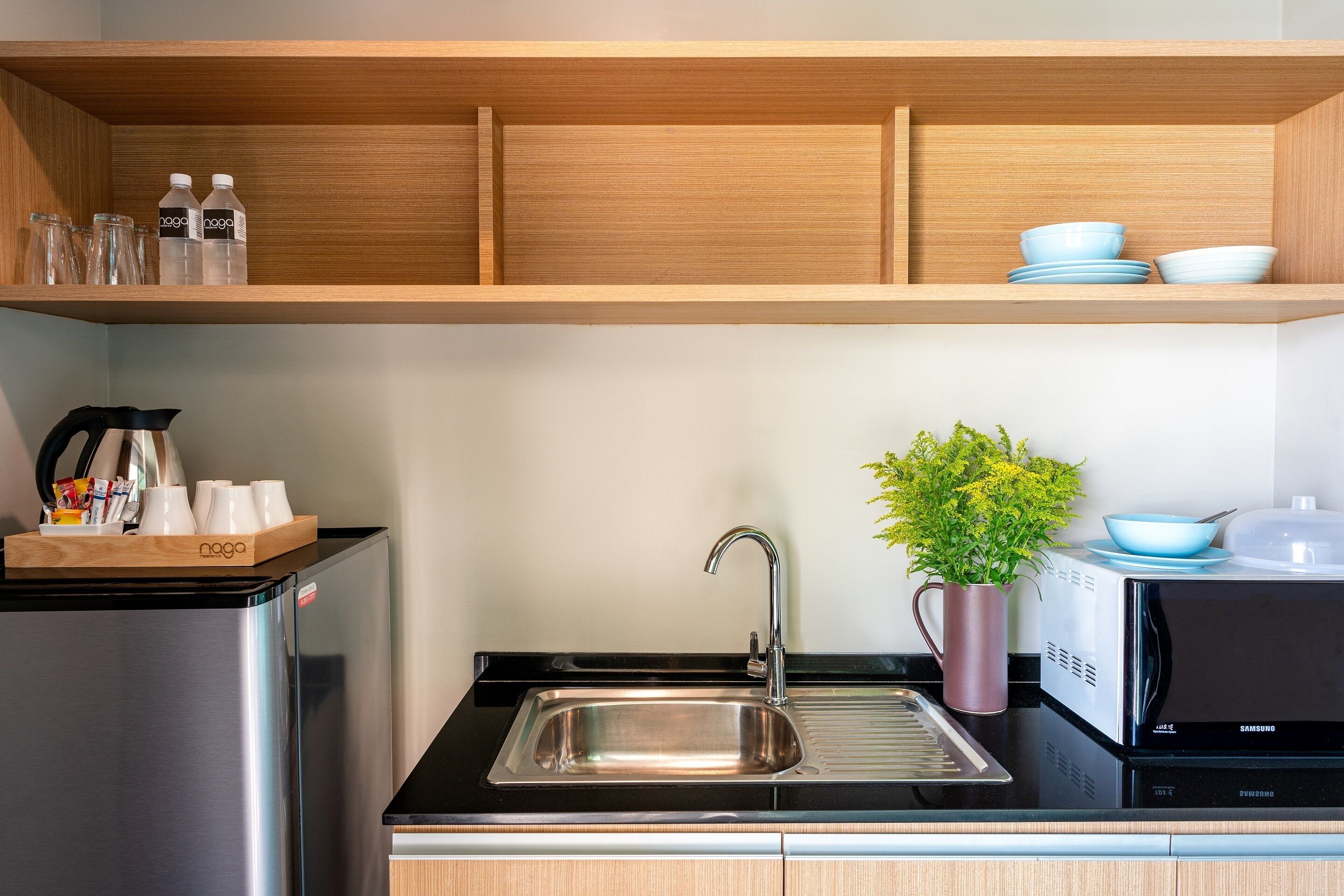 family suite, 2 bedrooms, balcony | private kitchen | fridge, coffee/tea maker