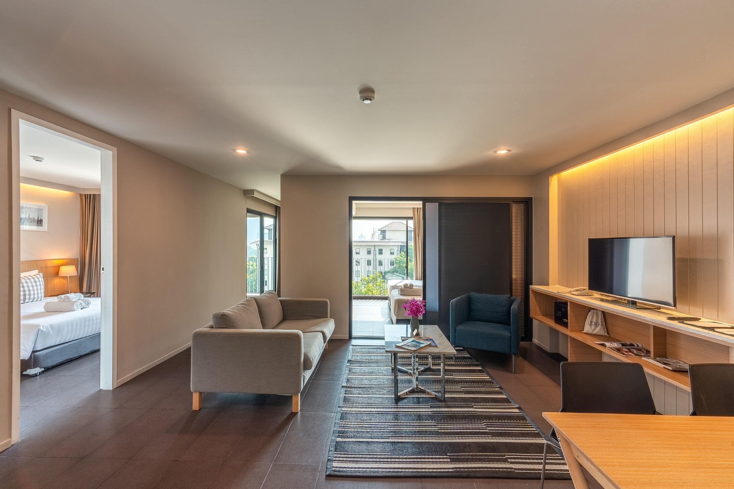 family suite, 2 bedrooms, balcony | 2 bedrooms, in-room safe, desk, blackout curtains