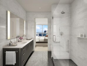 Shower, eco-friendly toiletries, hair dryer, towels - AKA University City (Philadelphia)