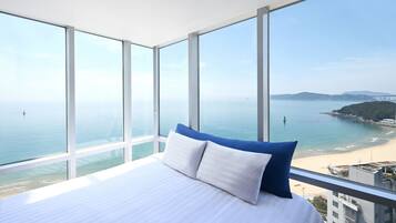 Executive Corner Suite Ocean View | 1 Schlafzimmer, Zimmersafe, Schreibtisch, kostenloses WLAN