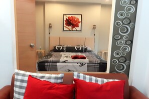 Chambre Deluxe | 1 chambre, ameublement personnalisé, bureau, chambres insonorisées