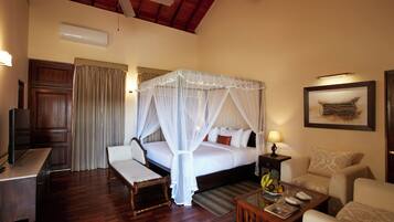 Ropa de cama de alta calidad y minibar