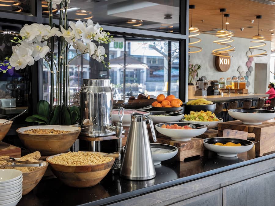 Daily buffet breakfast for a fee