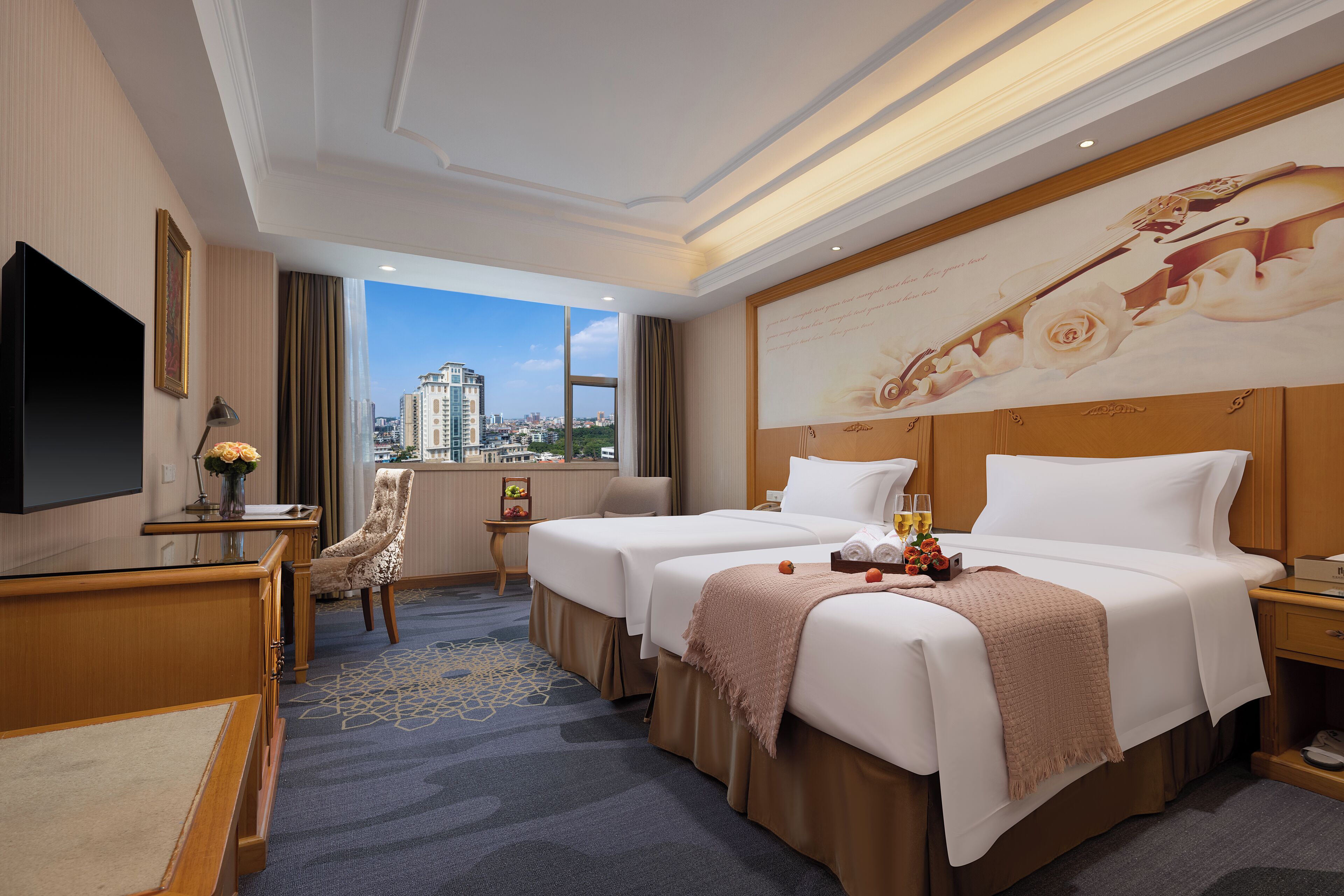 business twin room | premium bedding, in-room safe, desk, blackout curtains