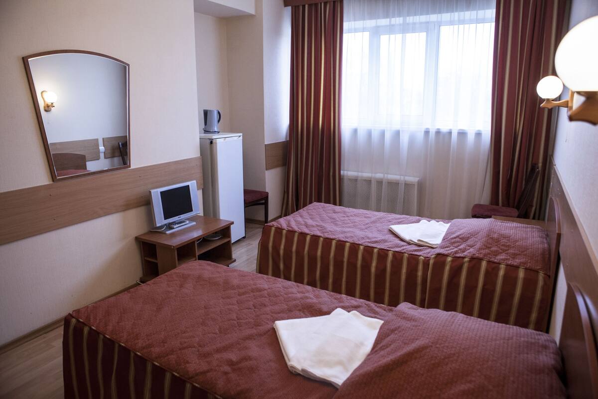 Kamar Twin Ekonomi, kamar mandi umum | 1 kamar tidur dan didekorasi berbeda-beda