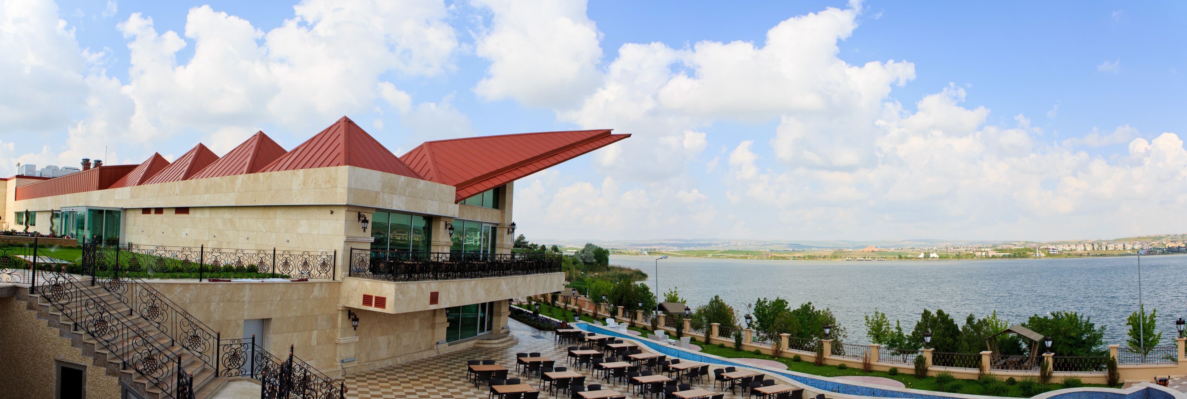outdoor wedding area